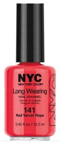New York Color Long Wearing Nail Enamel, Choose Your Color, Nail Polish, NYC, makeupdealsdirect-com, 141 red velvet rope, 141 red velvet rope