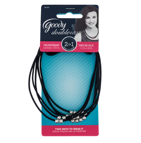 Goody Doublewear 2 In 1 Head Wrap And Necklace, Hair Ties & Styling Accs, Goody, makeupdealsdirect-com, [variant_title], [option1]