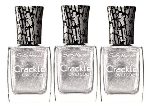 Lot Of 3 Sally Hansen Crackle Overcoat - 0.4 Fl Oz - Brand New - Fractured Foil, Nail Polish, SALLY HANSEN, makeupdealsdirect-com, [variant_title], [option1]