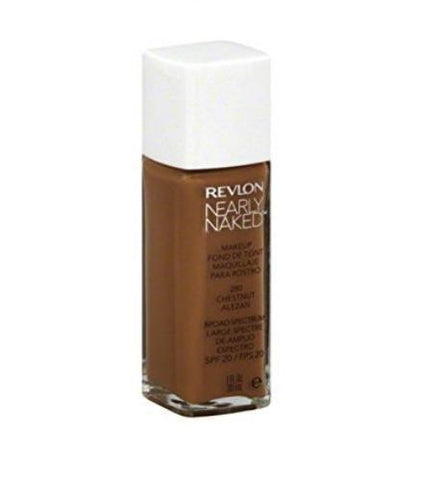 Revlon  #280 Chestnut, 1 Fluid Nearly Naked Liquid Makeup Broad Spectrum Spf 20,, Foundation, Revlon, makeupdealsdirect-com, [variant_title], [option1]
