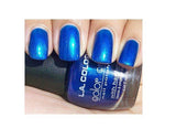 L.a. Colors Color Craze Nail Polish, Np424 Wired Blue, Nail Polish, L.A. Colors, makeupdealsdirect-com, [variant_title], [option1]