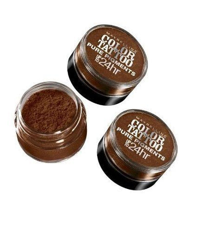 Lot of 3 - Maybelline Color Tattoo Pure Pigments Eye Shadow #40 Improper Copper, Eye Shadow, Maybelline, makeupdealsdirect-com, [variant_title], [option1]