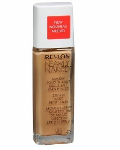 Revlon Nearly Naked Foundation #210 Sun Beige, Foundation, Revlon, makeupdealsdirect-com, [variant_title], [option1]