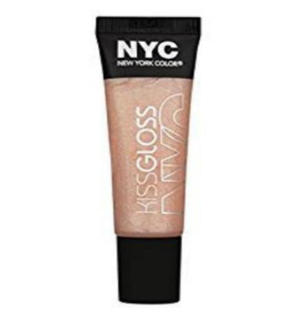 NYC New York Color Kiss Gloss 529 Sugar Hill Shimmer Peach Color, Lip Gloss, NYC, makeupdealsdirect-com, [variant_title], [option1]