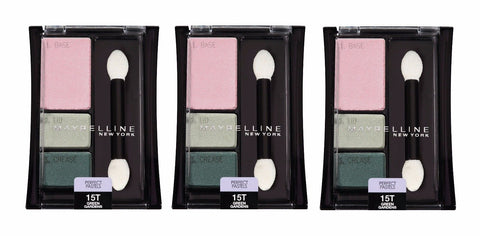 Lot Of 3 Maybelline Perfect Pastels Eyeshadow Trio #15t Green Gardens, Eye Shadow, Maybelline, makeupdealsdirect-com, [variant_title], [option1]