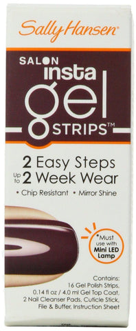 Sally Hansen INSTA GEL Strips, 16-Strips-Chip Resistant190PLUMS THE WORD, Manicure/Pedicure Tools & Kits, Sally Hansen, makeupdealsdirect-com, [variant_title], [option1]
