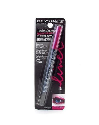 MAYBELLINE430 MIGHTY MAGENTA MASTER DRAMA  CHROMATIC CRAYON LINER, Eyeliner, Maybelline, makeupdealsdirect-com, [variant_title], [option1]