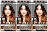 L'Oreal Paris Feria Intense Ombre Hair Color, Soft Black To Black O40, Hair Color, L'Oreal, makeupdealsdirect-com, Pack of 3, Pack of 3