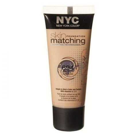 NYC Skin Matching Foundation, 694 Tawny Medium, Foundation, NYC, makeupdealsdirect-com, [variant_title], [option1]