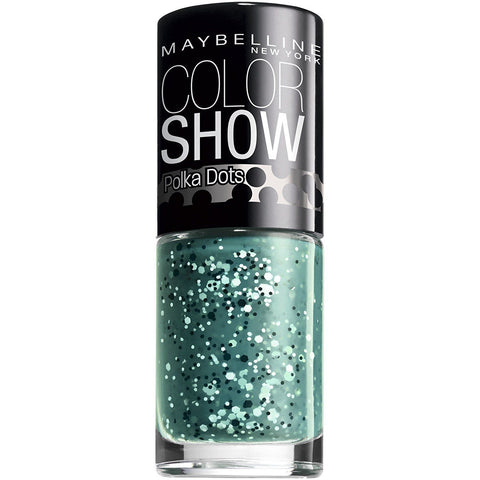 Maybelline New York Color Show Nail Polish Polka Dots 55 Drops Of Jade, Nail Polish, Maybelline, makeupdealsdirect-com, [variant_title], [option1]