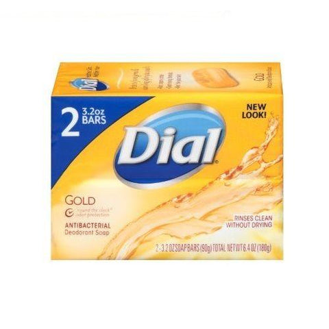 Dial Antibacterial Deodorant Bar Soap, Gold 4 Oz (Pack Of 2), Shampoos & Soaps, Dial, makeupdealsdirect-com, [variant_title], [option1]
