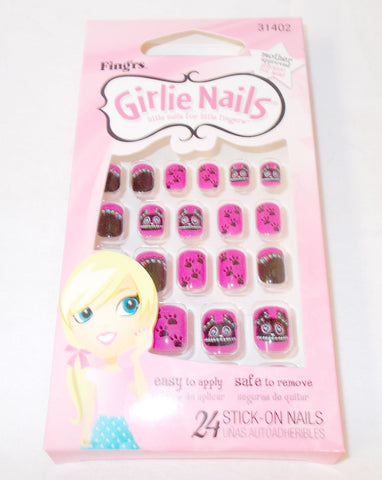 Fing'rs Girlie Stick On Nails 24 Nails HALLOWEEN BATS, Nail Art Accessories, Fing'rs, makeupdealsdirect-com, [variant_title], [option1]