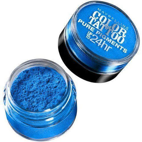 MAYBELLINE -  #10 BRASH BLUE - COLOR TATTOO PURE PIGMENTS EYE SHADOW, Eye Shadow, Maybelline, makeupdealsdirect-com, [variant_title], [option1]