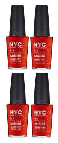 Lot of 4 -nyc in a New York Color Minute Quick Dry Nail Polish 221 Spring Street, Nail Polish, NYC, makeupdealsdirect-com, [variant_title], [option1]