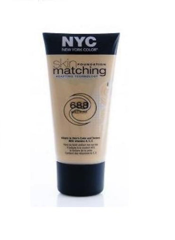 Nyc New York Color Skin Matching Foundation With Adapting Technology 688 Medium, Foundation, NYC, makeupdealsdirect-com, [variant_title], [option1]