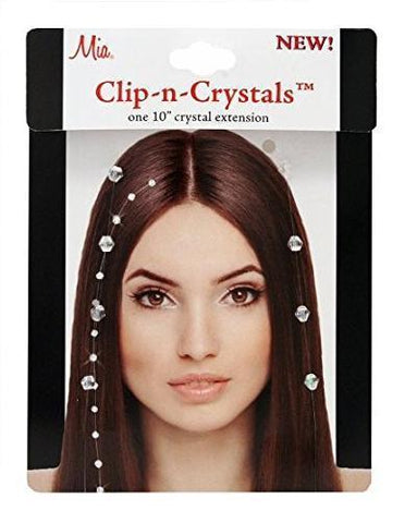 Mia Clip-n-crystals 10" Crystal Extension As Seen On Tv, Hair Ties & Styling Accs, MIA, makeupdealsdirect-com, [variant_title], [option1]