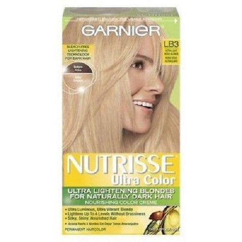 Garnier Nutrisse Ultra Color Nourishing Color Creme, Choose Your Color, Hair Color, Garnier, makeupdealsdirect-com, LB3 Ultra Light Beige Blonde, LB3 Ultra Light Beige Blonde
