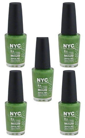 Lot Of 5 - Nyc New York In A Minute Quick Dry Nail Polish High Line Green #298, Nail Polish, NYC, makeupdealsdirect-com, [variant_title], [option1]