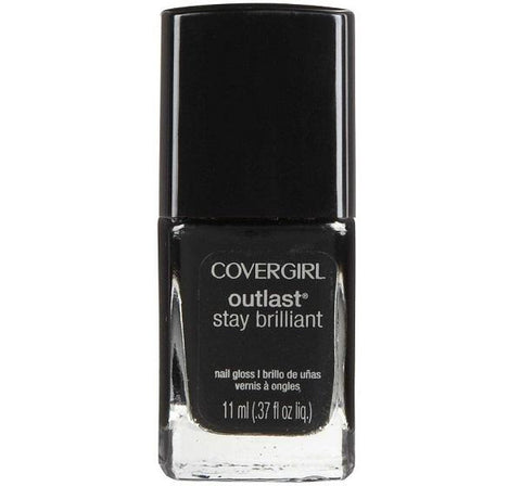 Covergirl Outlast Stay Brilliant Nail Polish, 325 Black Diamond Choose Your Pack, Nail Polish, Covergirl, makeupdealsdirect-com, Pack of 1, Pack of 1