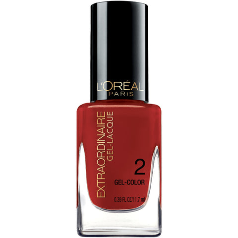 L'oreal Extraordinaire Gel-lacquer(Choose Your Color), Gel Nails, L'Oreal, makeupdealsdirect-com, 712 lacque-red, 712 lacque-red