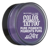 Maybelline Color Tattoo Eye Shadow, 15 Potent Purple Choose Your Pack, Eye Shadow, Maybelline, makeupdealsdirect-com, Pack of 1, Pack of 1