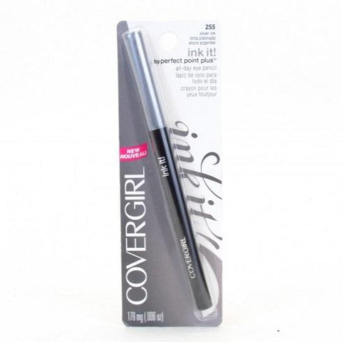 Covergirl Perfect Point Plus Eye Pencil, 255 Silver Ink Choose Your Pack, Eyeliner, Covergirl, makeupdealsdirect-com, Pack of 1, Pack of 1