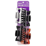 Conair Hair Products, Combs, Brushes, Clips, YOU CHOOSE New, Brushes & Combs, Conair, makeupdealsdirect-com, Jaw Clips 4PC, 49349, Jaw Clips 4PC, 49349
