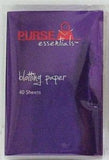 Purse Essentials Oil Control Blotting Paper 40 Sheets Choose Your Pack, Blotting Paper, reddonut, makeupdealsdirect-com, Pack of 1, Pack of 1