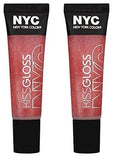 Nyc Kiss Gloss Lip Gloss, 535 Jay Walking Jame Choose Your Pack, Lip Gloss, Nyc, makeupdealsdirect-com, Pack of 2, Pack of 2
