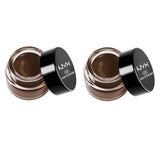 Nyx Gel Smudger and Liner, Glas02 Charlotte Brown, Choose Your Pack, Eyeliner, Nyx, makeupdealsdirect-com, Pack of 2, Pack of 2