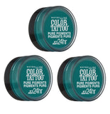 Maybelline New York Color Tattoo Eye Shadow, 5 Never Fade Jade Choose Your Pack, Eye Shadow, Maybelline, makeupdealsdirect-com, Pack of 3, Pack of 3