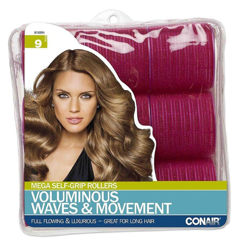 Conair Hair Products, Combs, Brushes, Clips, YOU CHOOSE New, Brushes & Combs, Conair, makeupdealsdirect-com, 9PC Mega Self-Grip Rollers, 61505N, 9PC Mega Self-Grip Rollers, 61505N