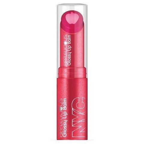 NYC Applelicious Glossy Lip Balm, 355 Applelicious Pink CHOOSE YOUR PACK, Lip Gloss, Covergirl, makeupdealsdirect-com, Pack of 1, Pack of 1