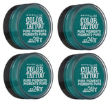 Maybelline New York Color Tattoo Eye Shadow, 5 Never Fade Jade Choose Your Pack, Eye Shadow, Maybelline, makeupdealsdirect-com, Pack of 4, Pack of 4