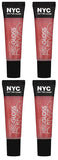 Nyc Kiss Gloss Lip Gloss, 535 Jay Walking Jame Choose Your Pack, Lip Gloss, Nyc, makeupdealsdirect-com, Pack of 4, Pack of 4