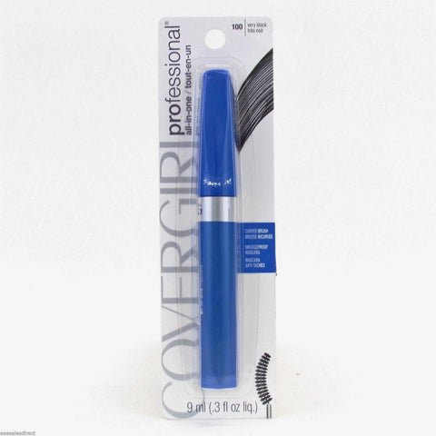 Covergirl All In One Professional Mascara YOU CHOOSE, Mascara, Covergirl, makeupdealsdirect-com, 100 Very Black (Curved Brush), 100 Very Black (Curved Brush)
