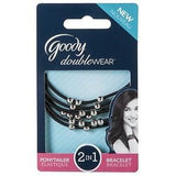 Goody Ouchless Hair Bands, Ties, And Accessories, Hair Ties & Styling Accs, reddonut, makeupdealsdirect-com, Ponytailer/Bracelet (silver beads), 06065, Ponytailer/Bracelet (silver beads), 06065