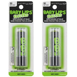 Maybelline Baby Lips Moisturizing Lip Balm, 90 Minty Sheer Choose Your Pack, Lip Balm & Treatments, Maybelline, makeupdealsdirect-com, Pack of 2, Pack of 2