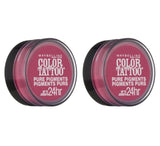 Maybelline Color Tattoo Eye Shadow, 20 Pink Rebel Choose Your Pack, Eye Shadow, Maybelline, makeupdealsdirect-com, Pack of 2, Pack of 2