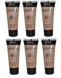 NYC Skin Matching Foundation, 687 Light To Medium CHOOSE YOUR PACK, Foundation, Nyc, makeupdealsdirect-com, Pack of 6, Pack of 6