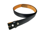  BLACK BROWN PLAIN LEATHER BELT STRAP SNAP ON NO BUCKLE CASUAL DRESS MENS WOMENS, , reddonut.com, reddonut.com